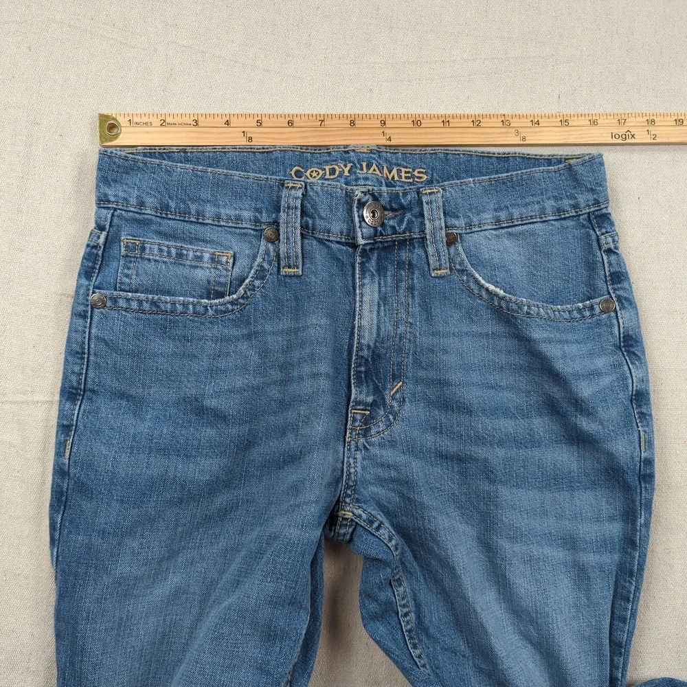 Cody James Jeans Mens 31x30 Blue Straight Light Wash Western Cowboy